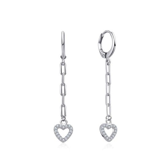 MOISS stříbrné náušnice SRDCE