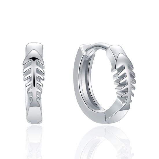 MOISS stříbrné náušnice RYBA