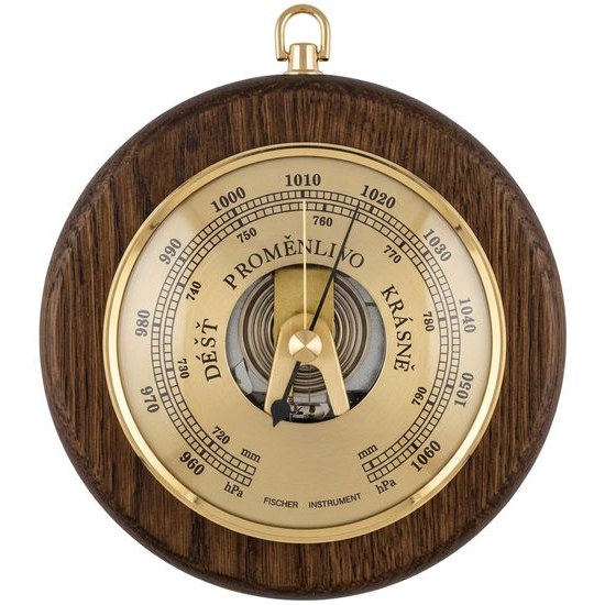 KUBRi 0203B1 - Špičkový barometr osazený v dubovém dřevě