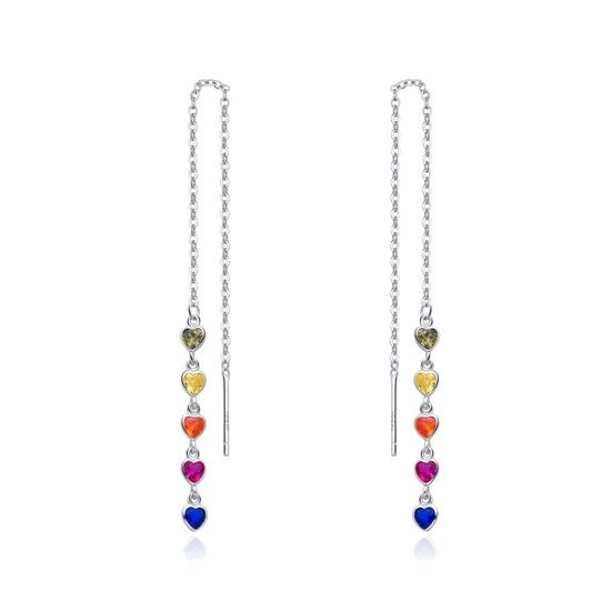 MOISS stříbrné náušnice SRDCE