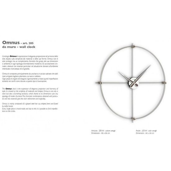 Designové nástěnné hodiny I205GRA IncantesimoDesign 66cm