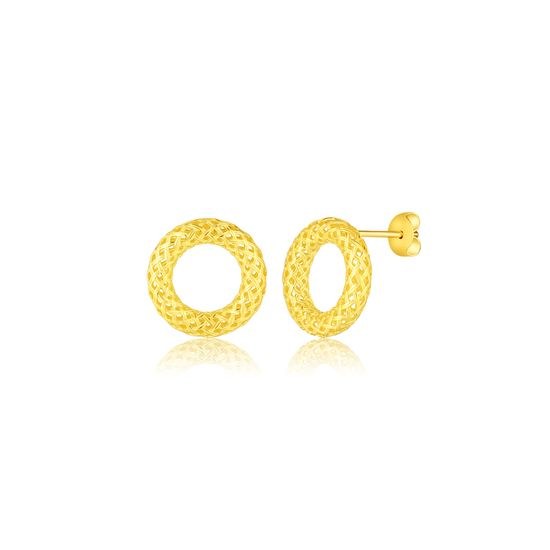 Náušnice JVD SVLE0940S75GO00 stříbrné