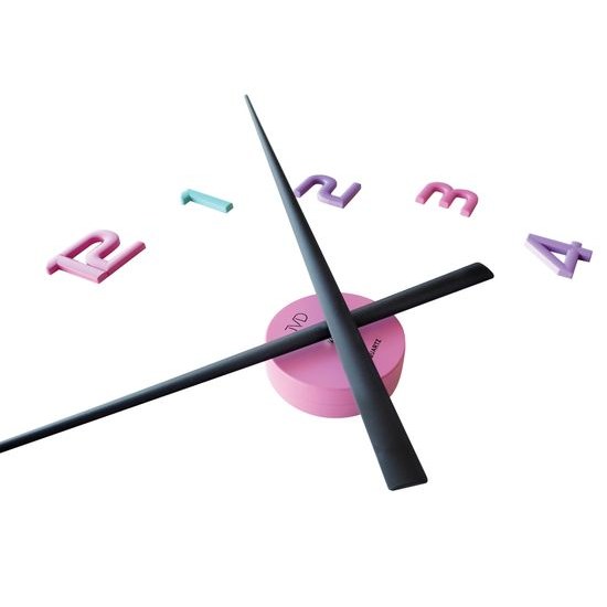 JVD HT466.1 - Dětské nalepovací hodiny o průměru 80 cm od české značky