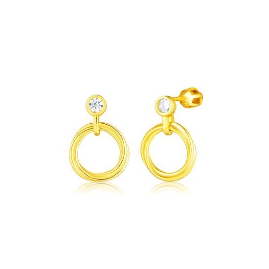 Náušnice JVD SVLE3303XF3GOSR stříbrné