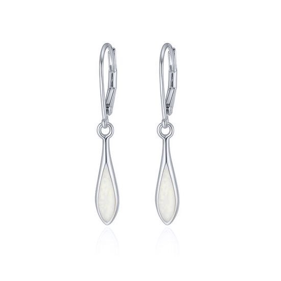 MOISS opálové stříbrné náušnice