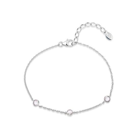 Náramek JVD SVLB0516XH8BI18 stříbrný