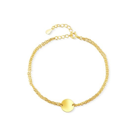 Náramek JVD SVLB0526XH2GO18 stříbrný