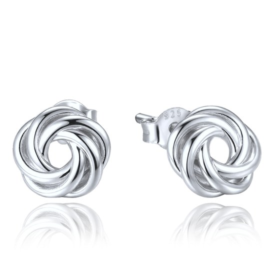 MINET Decentní stříbrné náušnice