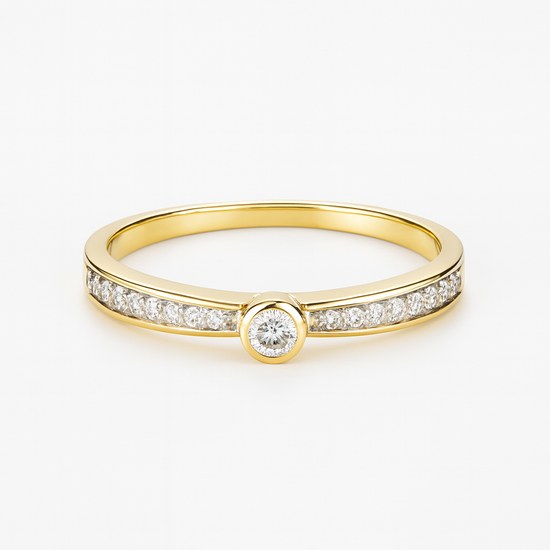 Zlatý 585/1000 prsten s brilianty 381.1242 0,15ct