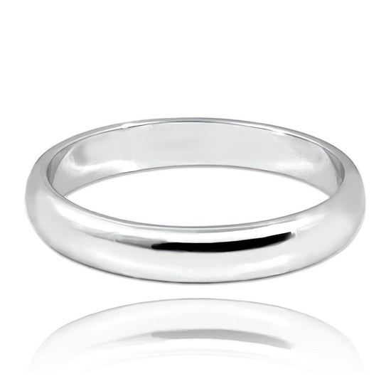 MINET+ Stříbrný snubní prsten 4 mm