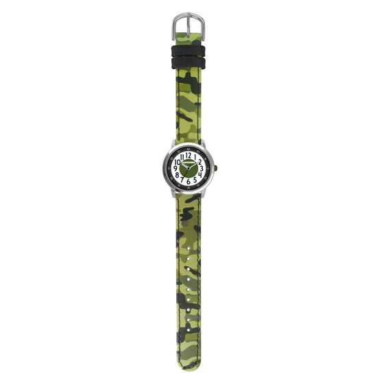 Svítící zelené chlapecké hodinky CLOCKODILE ARMY CWB0031