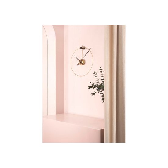 Designové nástěnné hodiny Nomon micro Anda gold 50cm
