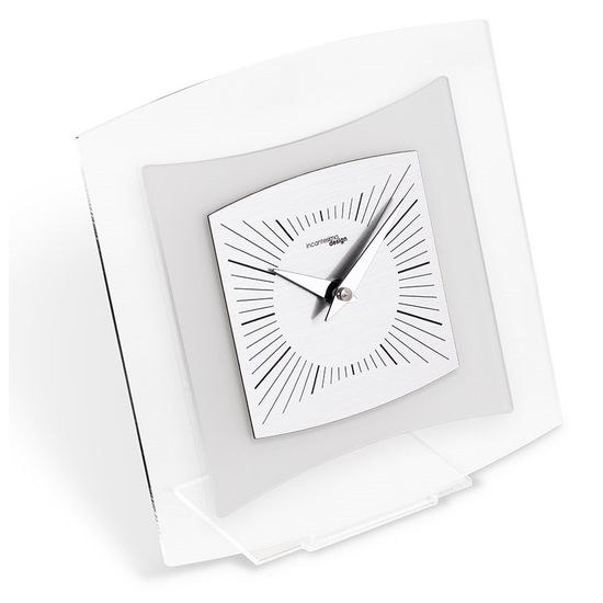 Designové stolní hodiny I805M chrome IncantesimoDesign 20cm