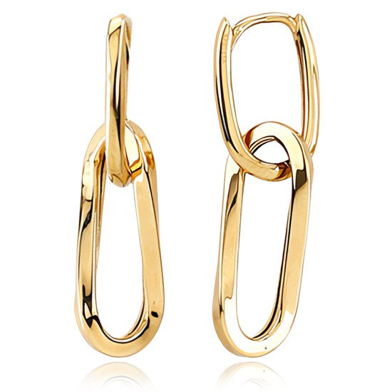 MINET Moderní zlaté náušnice Au 585/1000 1,90g