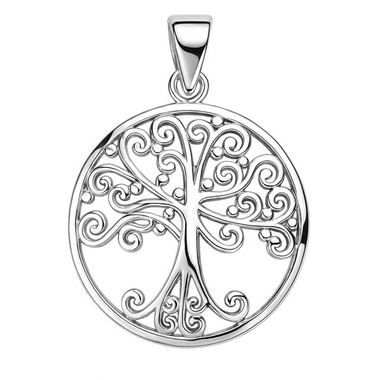 Zlatý 585/1000 přívěsek z bílého zlata strom života 30288