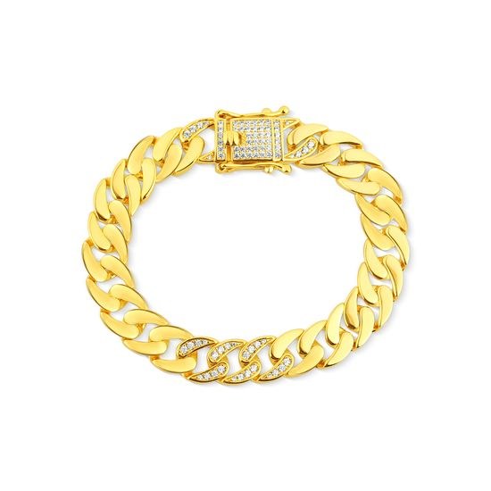 Náramek JVD SVLB0518XK6GO19 stříbrný