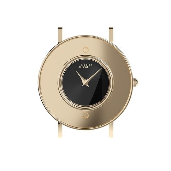 Zlacené pouzdro/černý číselník