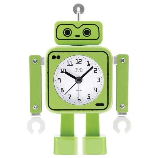 JVD SRP2305 - Dětský budík ROBOT s pohyblivýma rukama