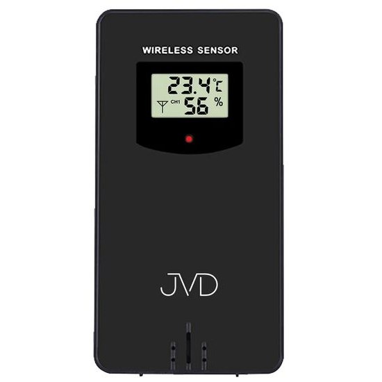 JVD RB3539 - Budík s meteostanicí, projekcí času a možností stálého osvětlení displeje