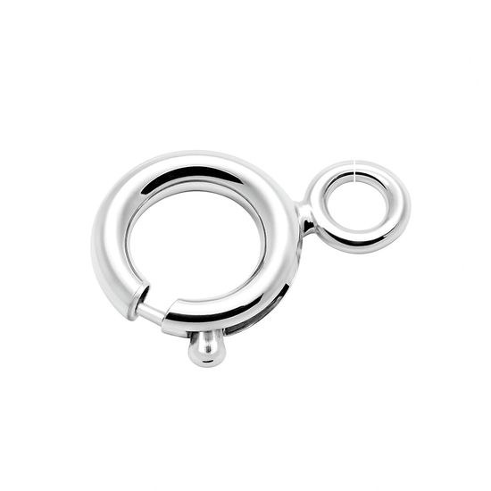 Uzávěr pérový kroužek k řetízku z bílého zlata