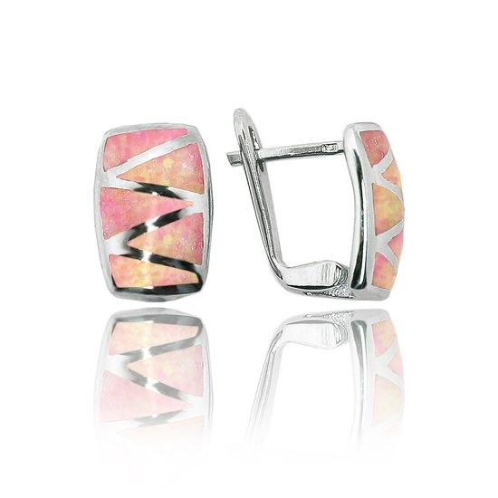 MOISS opálové stříbrné náušnice