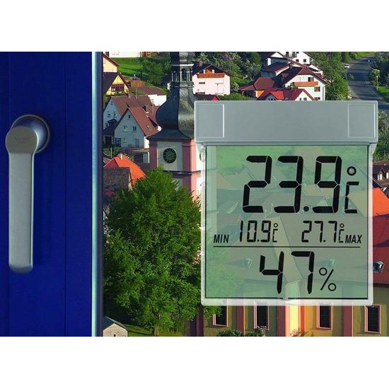 Venkovní digitální teploměr s vlhkoměrem na okno TFA 30.5020