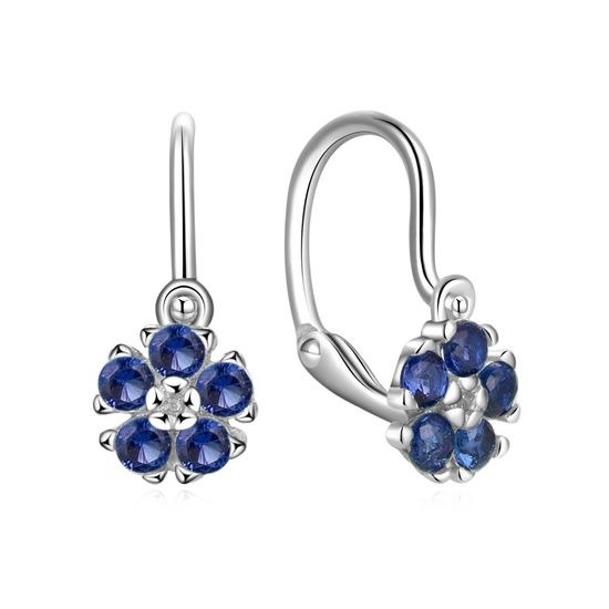 MOISS stříbrné náušnice KVĚTINA