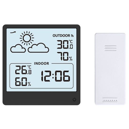 JVD SB3347.2 - meteostanice s předpovědí počasí a bezdrátovým měřením venkovní teploty