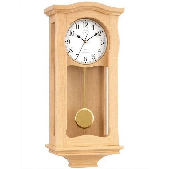 JVD NR2219.2 - Dřevěné kyvadlové hodiny řízené signálem s mnoha funkcemi