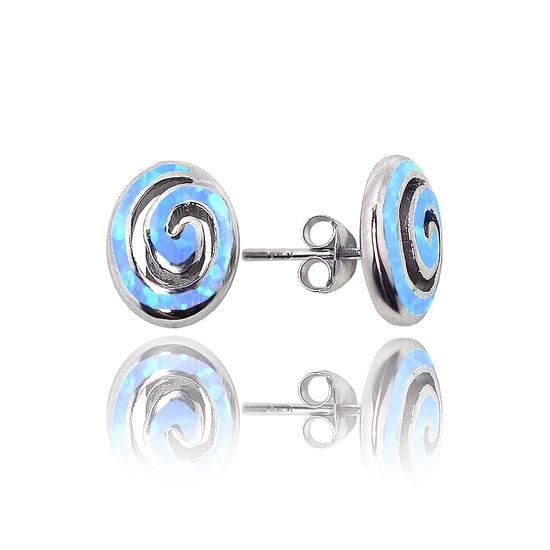 MOISS opálové stříbrné náušnice