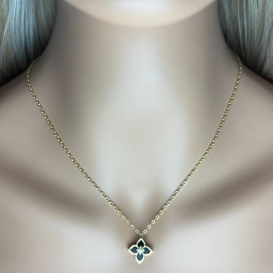 Zlatý náhrdelník čtyřlístek