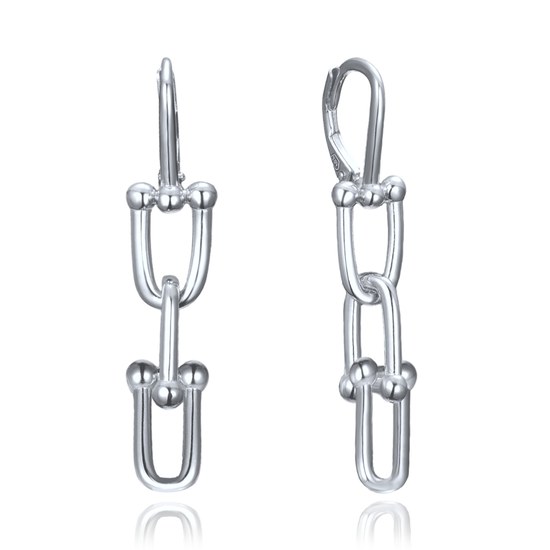 MINET Moderní stříbrné náušnice