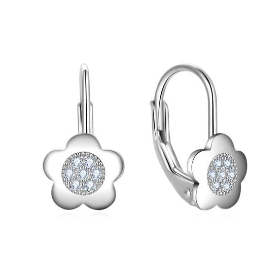 MOISS stříbrné náušnice KVĚTINA