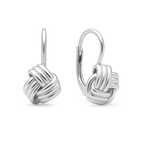 Zlaté náušnice z bílého zlata klapkové