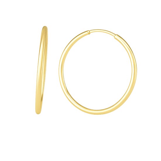 Zlaté 585/100 náušnice kroužky TU-3057