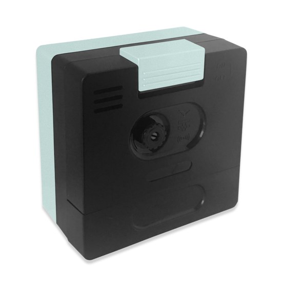 LAVVU LAS3017 - Stříbřitě-modrý budík SWEEP s plynulým chodem - 3 ROKY ZÁRUKA!