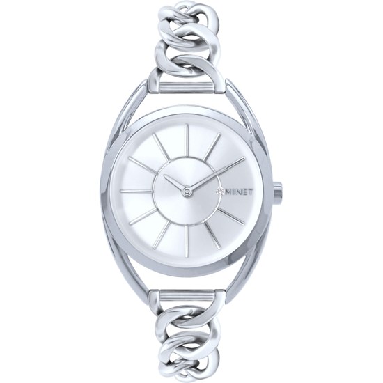 MINET Stříbrné dámské hodinky ICON SILVER MWL5235