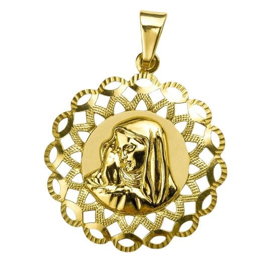 Zlatý 585/1000 přívěsek madonka 30239