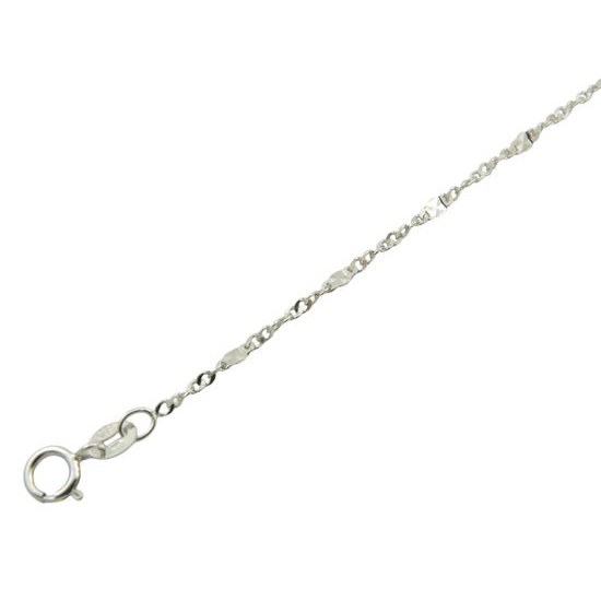 Zlatý 585/1000 řetízek z bílého zlata 1995