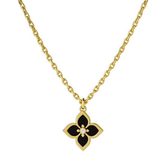 Zlatý náhrdelník čtyřlístek