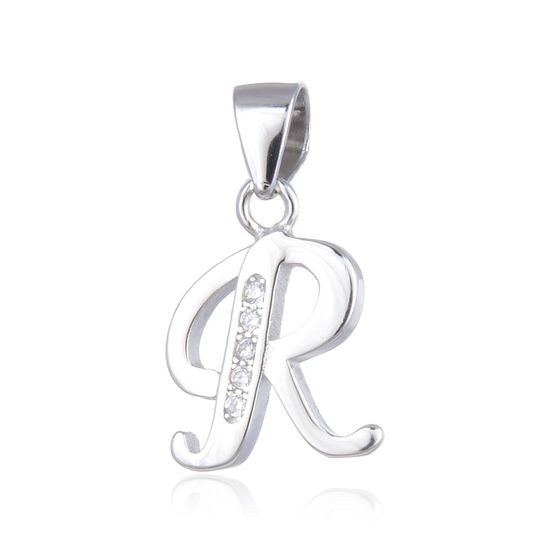 MOISS stříbrný přívěsek PÍSMENO R