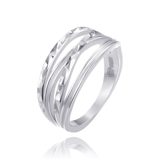 MINET Broušený stříbrný prsten