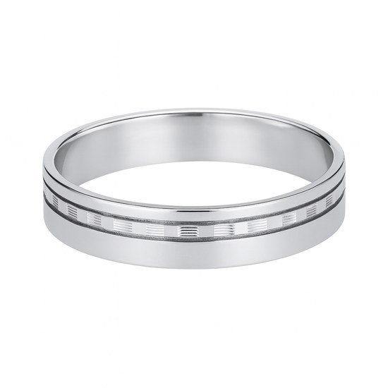 Zlatý 585/1000 prsten z bílého zlata pánský 940