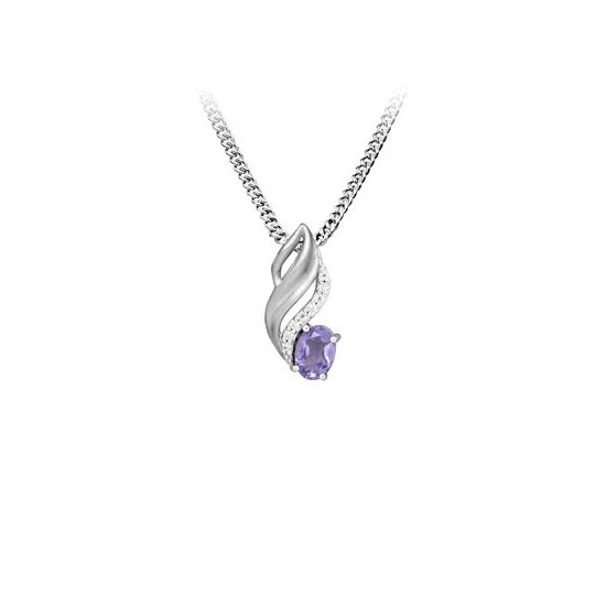 MOISS stříbrný přívěsek AMETYST
