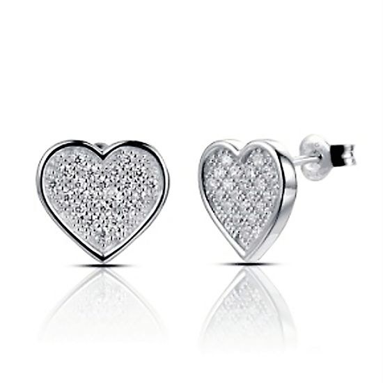 MOISS stříbrné náušnice SRDCE