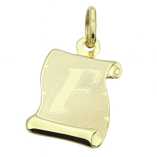 Zlatý přívěsek písmeno
