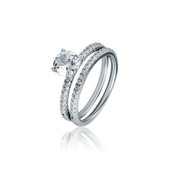 Prsten JVD 925/1000 stříbrný SVLR1144X61BI