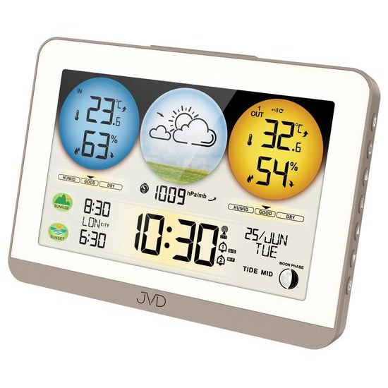 JVD RB3409 - meteorologická stanice se stálým osvětlením displeje