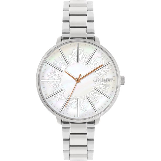 MINET Stříbrné dámské hodinky PRAGUE MWL5205