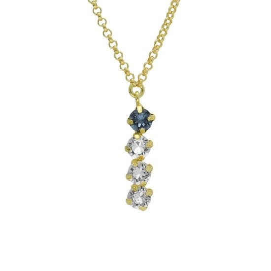 Victoria Cruz A4104-18DG - stříbrný náhrdelník - zlacený